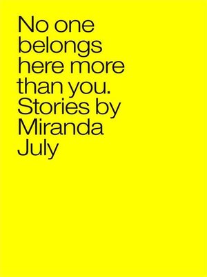 Miranda july no one belongs here pdf